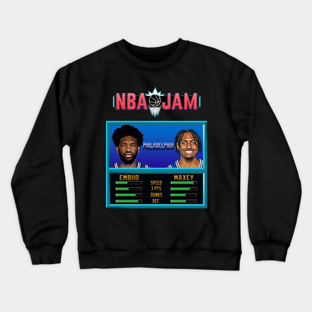 NBA JAM - Season 23-24 Crewneck Sweatshirt by Buff Geeks Art